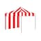 Impact Canopy Carnival Kit 8 FT x 8 FT  Steel Frame - 1 Top, 3 Rails Skirts, and 1 Backwall, Red and White 040040011 - alternate 3